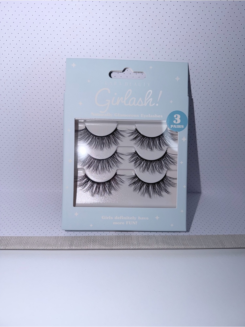 Girlash! False Eyelashes 3 Pairs — Black Dramatic Volume